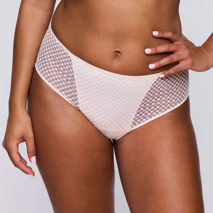 Braga alta cintura de rejilla GLASS BEACH PINK