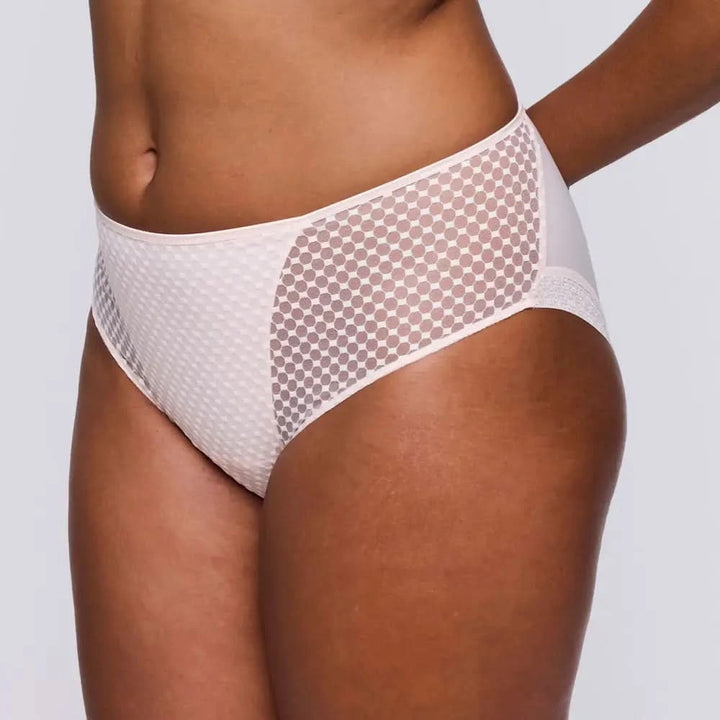 Braga alta cintura de rejilla GLASS BEACH PINK