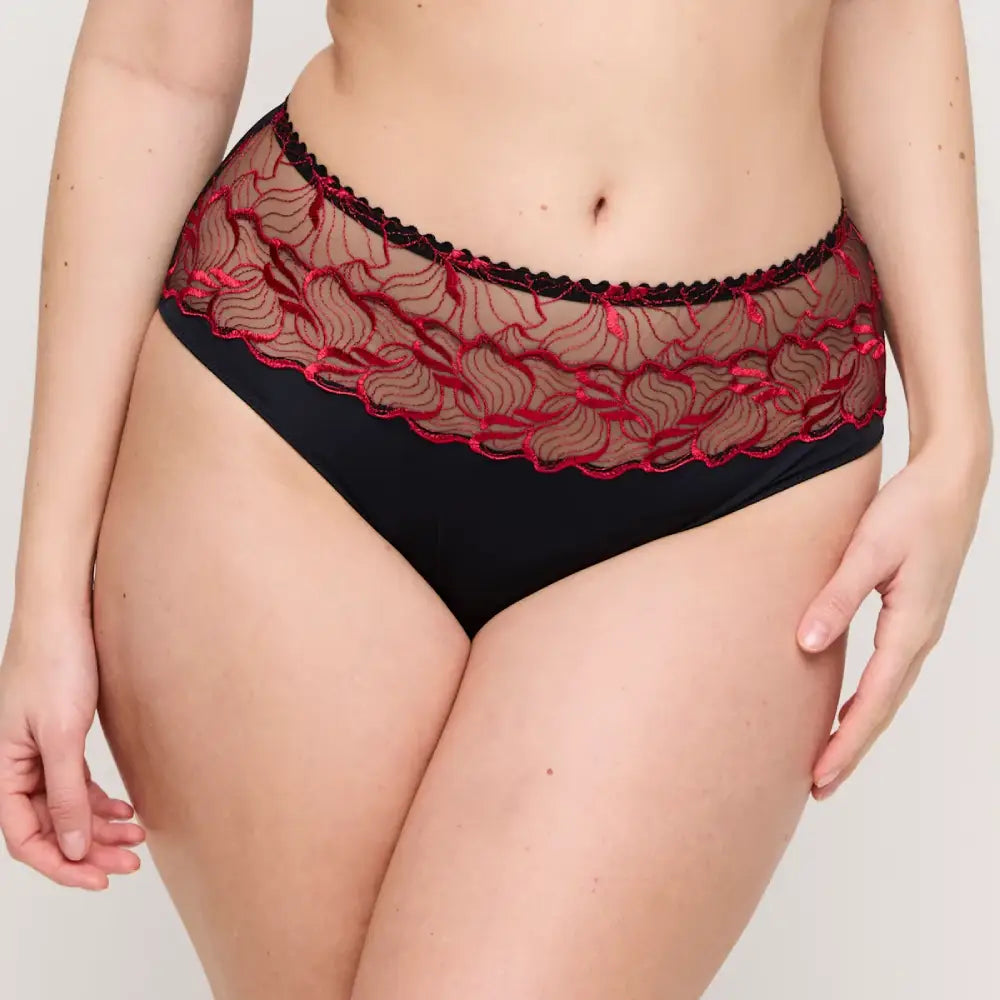 Braga alta SPRINGDALE BLACK ROSE Corseteria Singuerlin