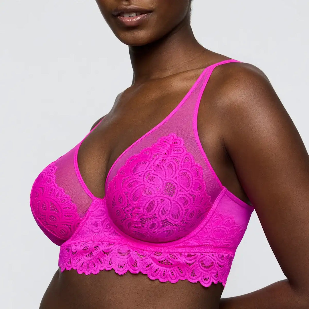 Bralette de encaje con aros DEAR NIGHT PINK