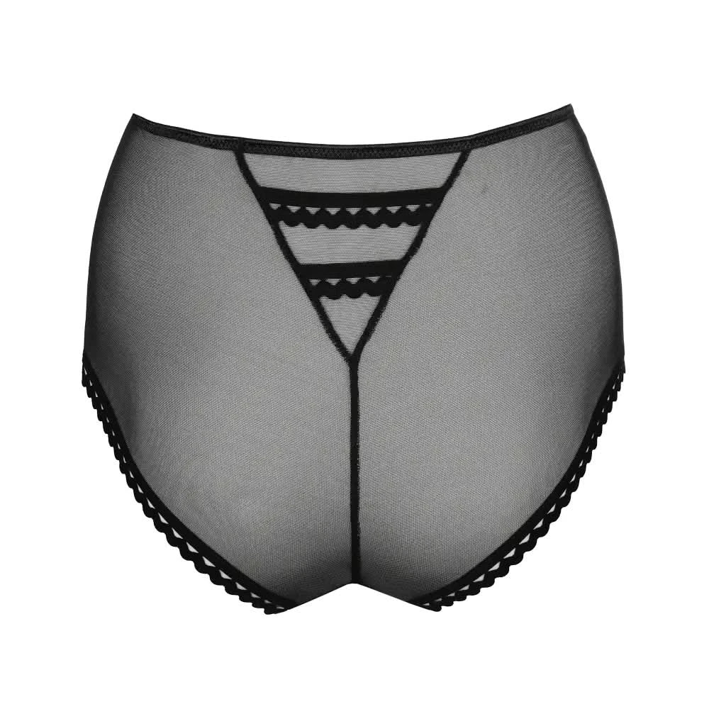 Culote entero semitransparente VIVGIRL NEGRO