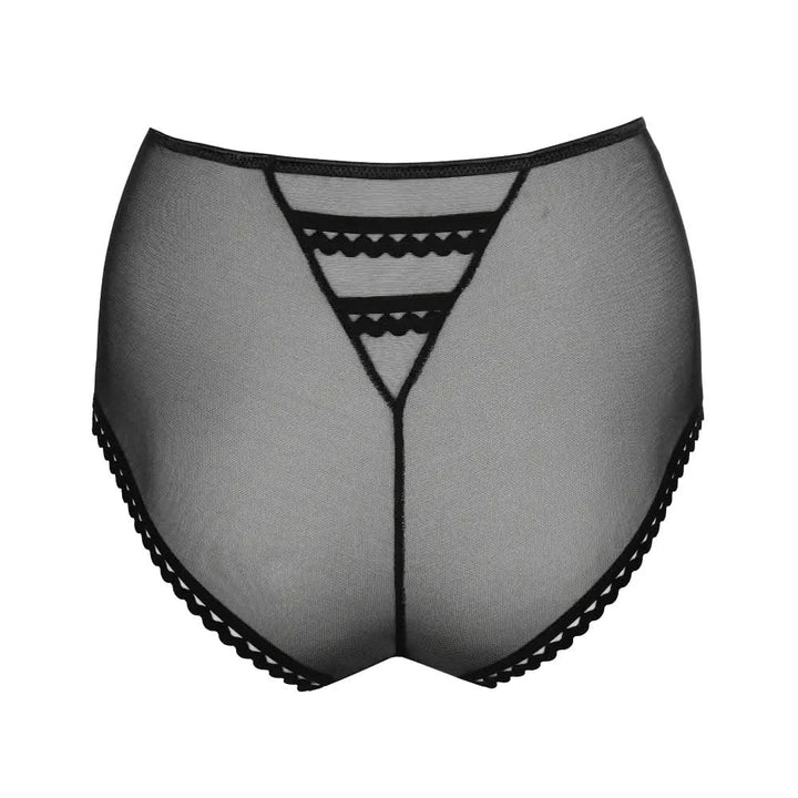 Culote entero semitransparente VIVGIRL NEGRO