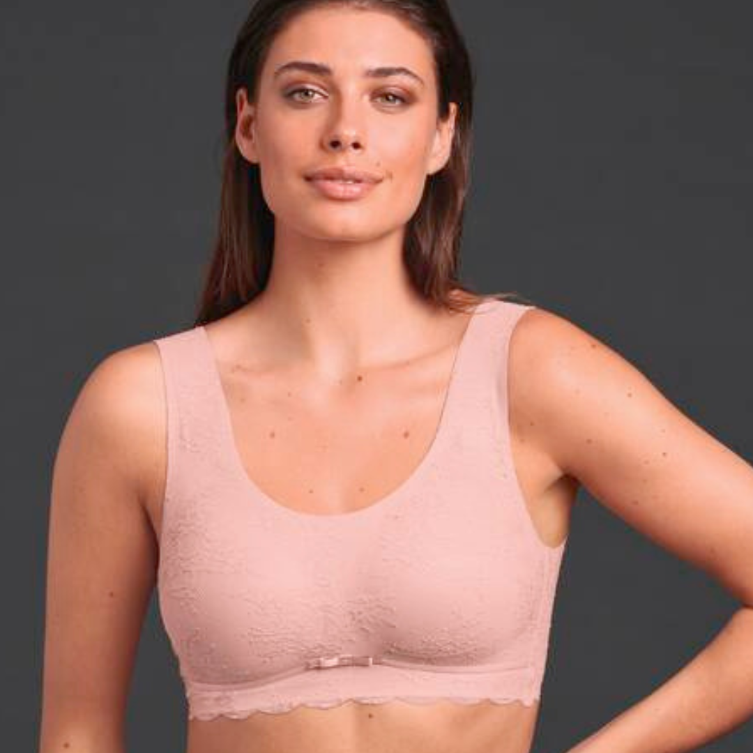 Soft seamless bra without underwire IDEAL COMFORT ESSENTIALS LACE
