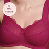Sujetador sin aros tirantes anchos TOP VENTAS ORELY RED