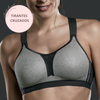 Crossover sports bra maximum support DYNAMIX STAR GRAY