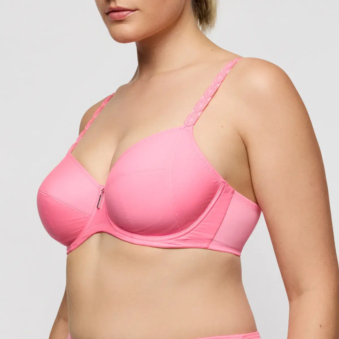 SUJETADOR COPAS LISAS CON COSTURAS Y AROS TWIXIE