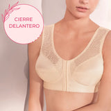 Sujetador cierre delantero sin aros y tirantes de alivio MYLENA