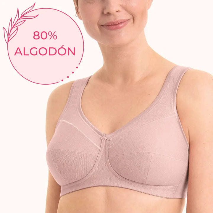 Sujetador de algodón sin aros JANA ROSA