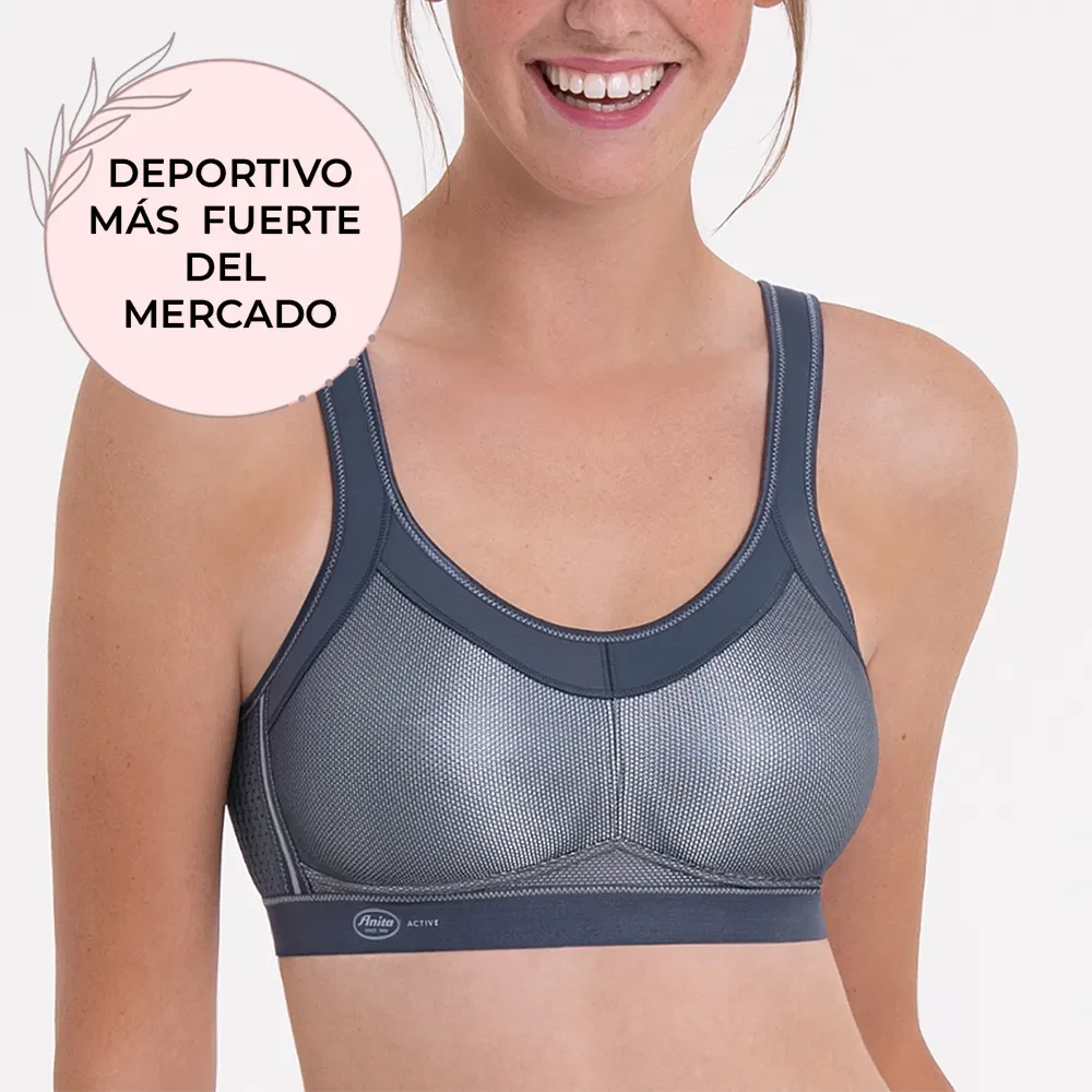 Sujetador deportivo número 1 en ventas MOMENTUM ANTRACITA