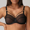 Sujetador negro liso con aros ZIPOLITE NEGRO