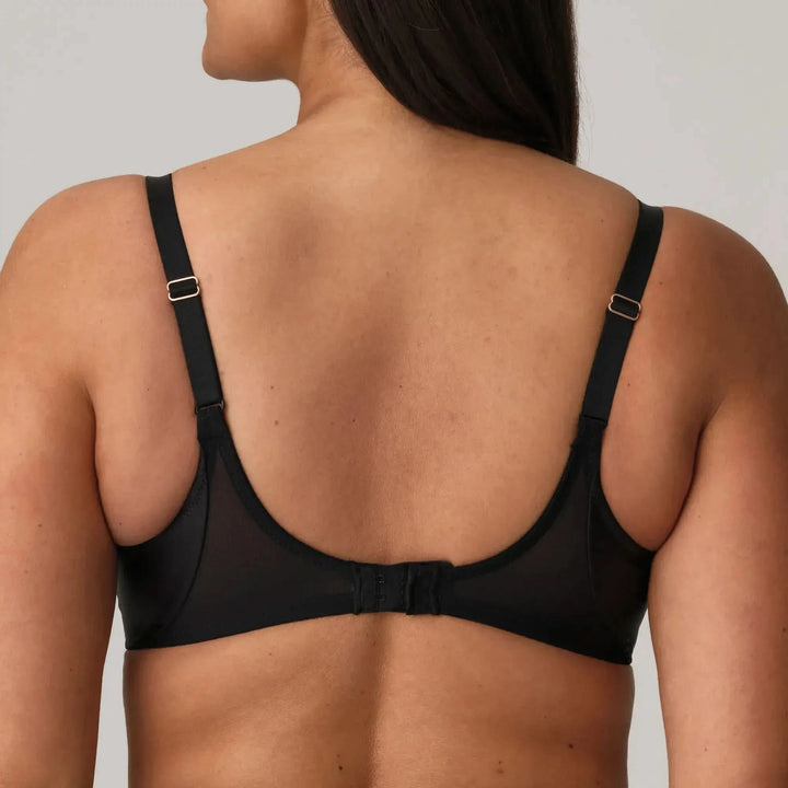 Sujetador negro liso con aros ZIPOLITE NEGRO