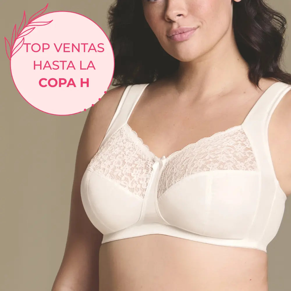 Sujetador sin aros TOP VENTAS con tirantes de alivio anchos HAVANNA CRISTAL