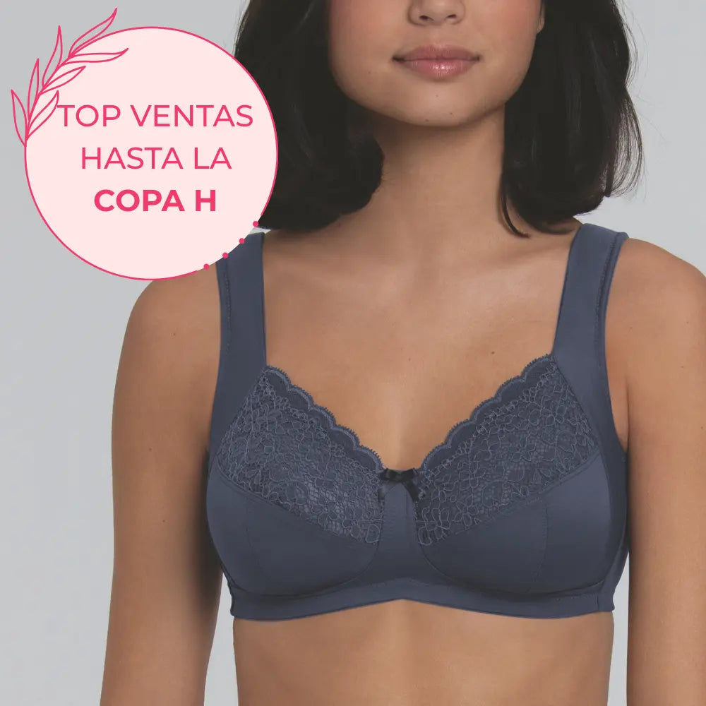 Sujetador sin aros con tirantes de alivio anchos HAVANNA BLUE