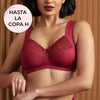 Sujetador sin aros con tirantes de alivio anchos HAVANNA RED