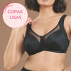 Sujetador sin aros copas lisas CLARA NEGRO