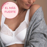 Sujetador sin aros tirantes anchos TOP VENTAS ORELY BLANCO