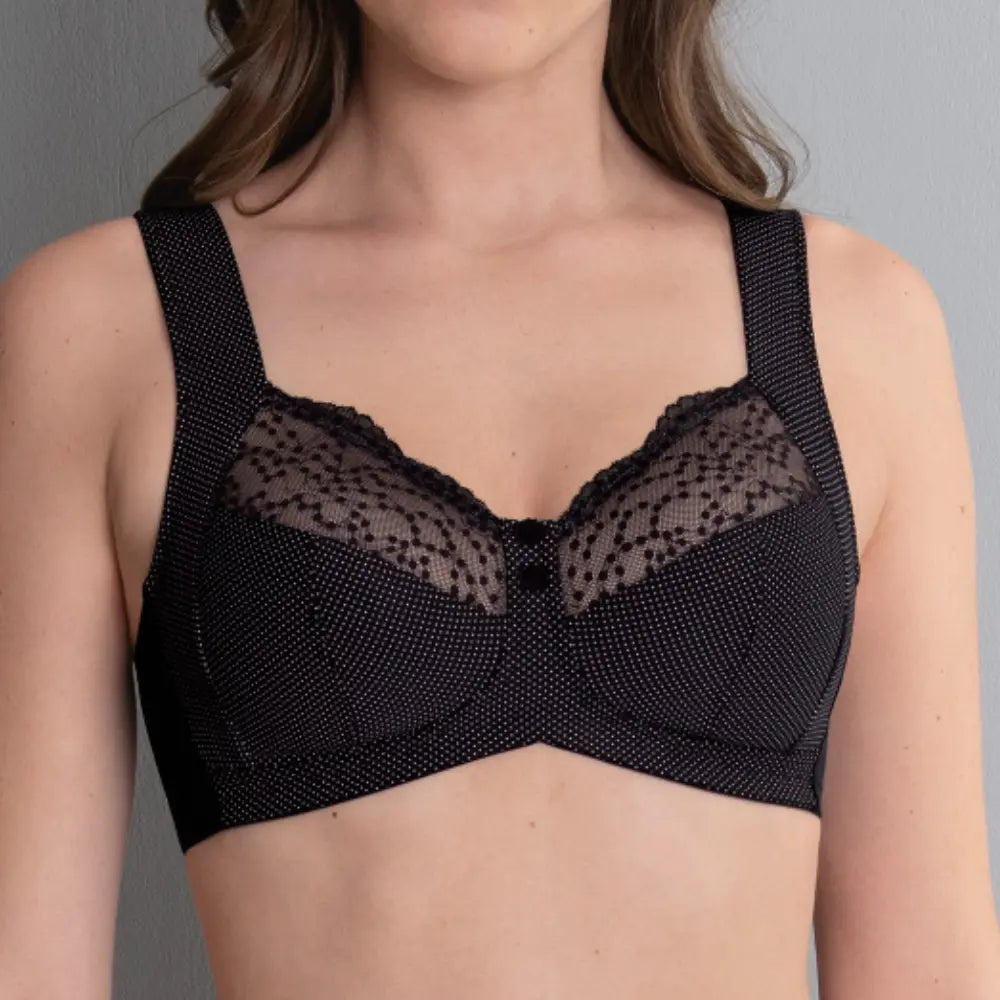 Sujetador sin aros tirantes anchos TOP VENTAS ORELY NEGRO