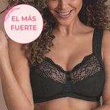 Sujetador sin aros tirantes anchos TOP VENTAS ORELY NEGRO