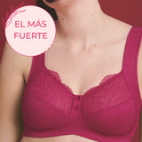 Sujetador sin aros tirantes anchos TOP VENTAS ORELY RED