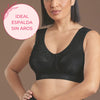 Sujetador tirantes súper anchos ideal espalda sin aros MYLENA NEGRO
