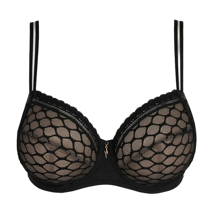 Sujetador con aros y encaje negro NAKO Corseteria Singuerlin