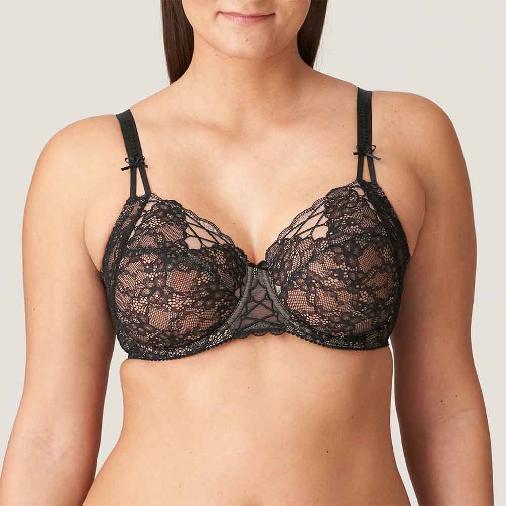 Black lace bra for all sizes LIVONIA 