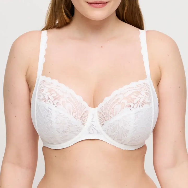 Sujetador de fino encaje con aros Rupi Naturel Corseteria Singuerlin 