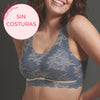 TOP suave sin costuras y sin aros IDEAL COMODIDAD ESSENCIALS LACE GREY/ROSE