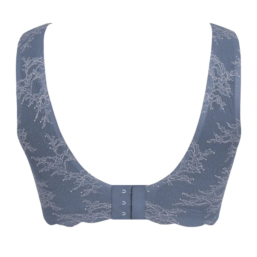 TOP suave sin costuras y sin aros IDEAL COMODIDAD ESSENCIALS LACE GREY/ROSE