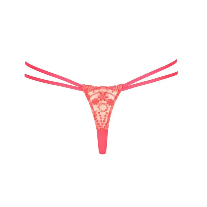 Tanga con tiras y encaje ANGELOU JUICY MELON