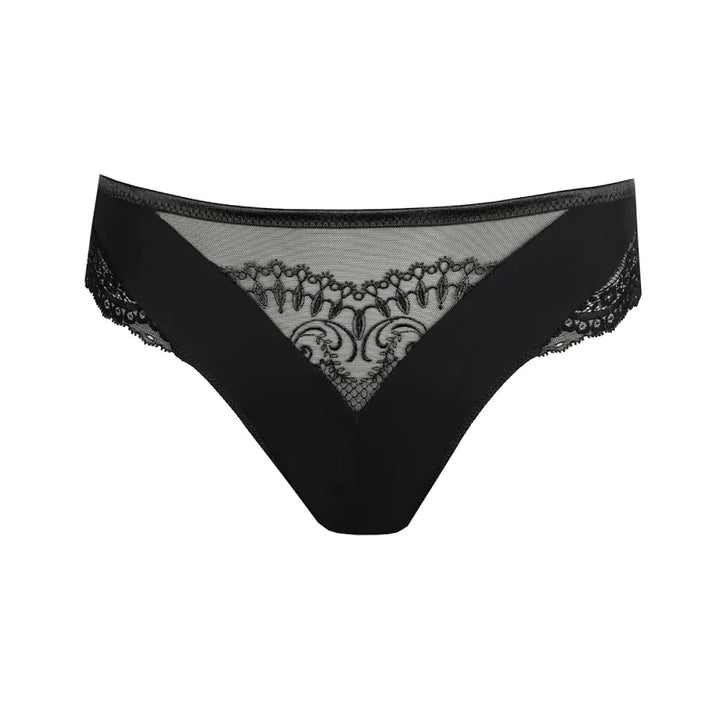 Tanga de encaje negro SHIMLA Corseteria Singuerlin