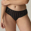 Tanga de rayas Maldives Negro