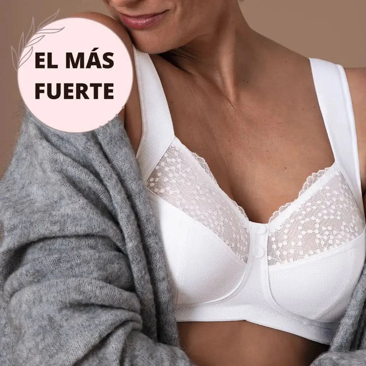 Sujetador sin aros tirantes anchos TOP VENTAS ORELY BLANCO