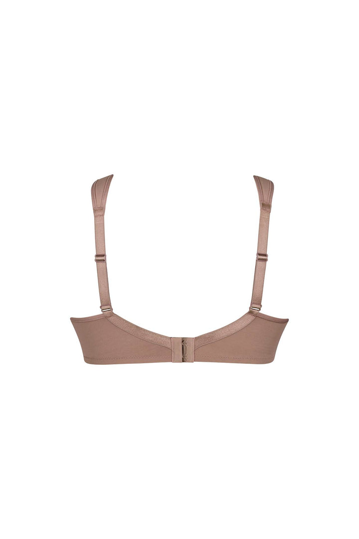 Non-wired bra with wide straps ideal for large cups SOPHIA DUSTY ROSE