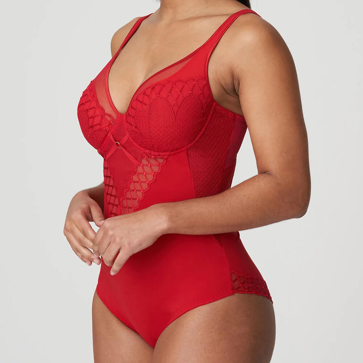 Body with lace and open back VYA RED LIMITED EDITION