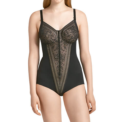 Super figure-reducing bodysuit without underwire and zipper FIORE