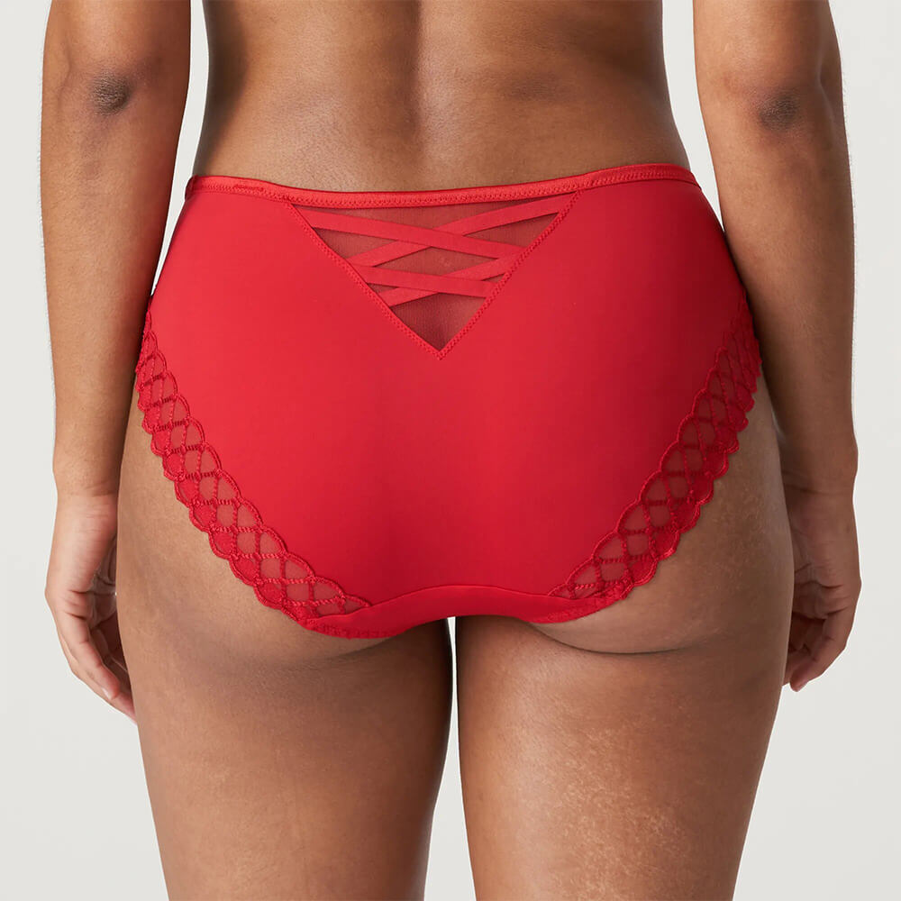 LIMITED EDITION RED VYA lace high-rise panty