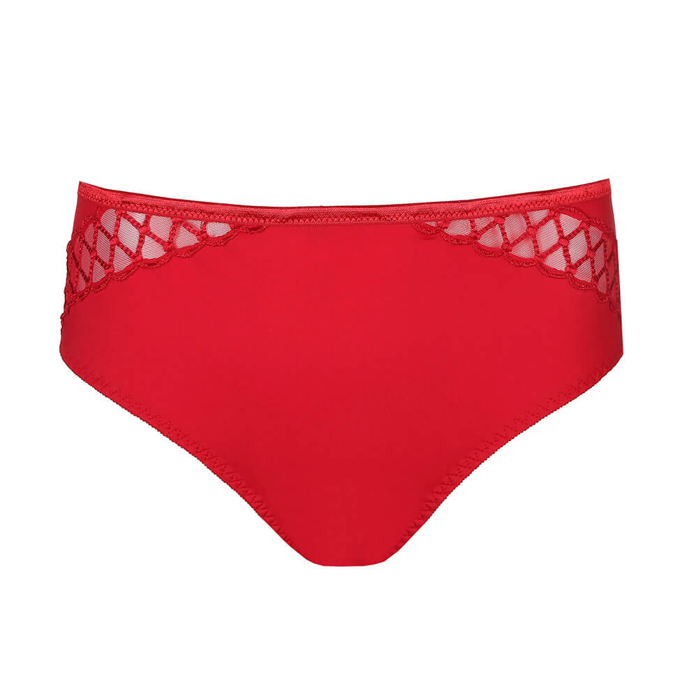 LIMITED EDITION RED VYA lace high-rise panty
