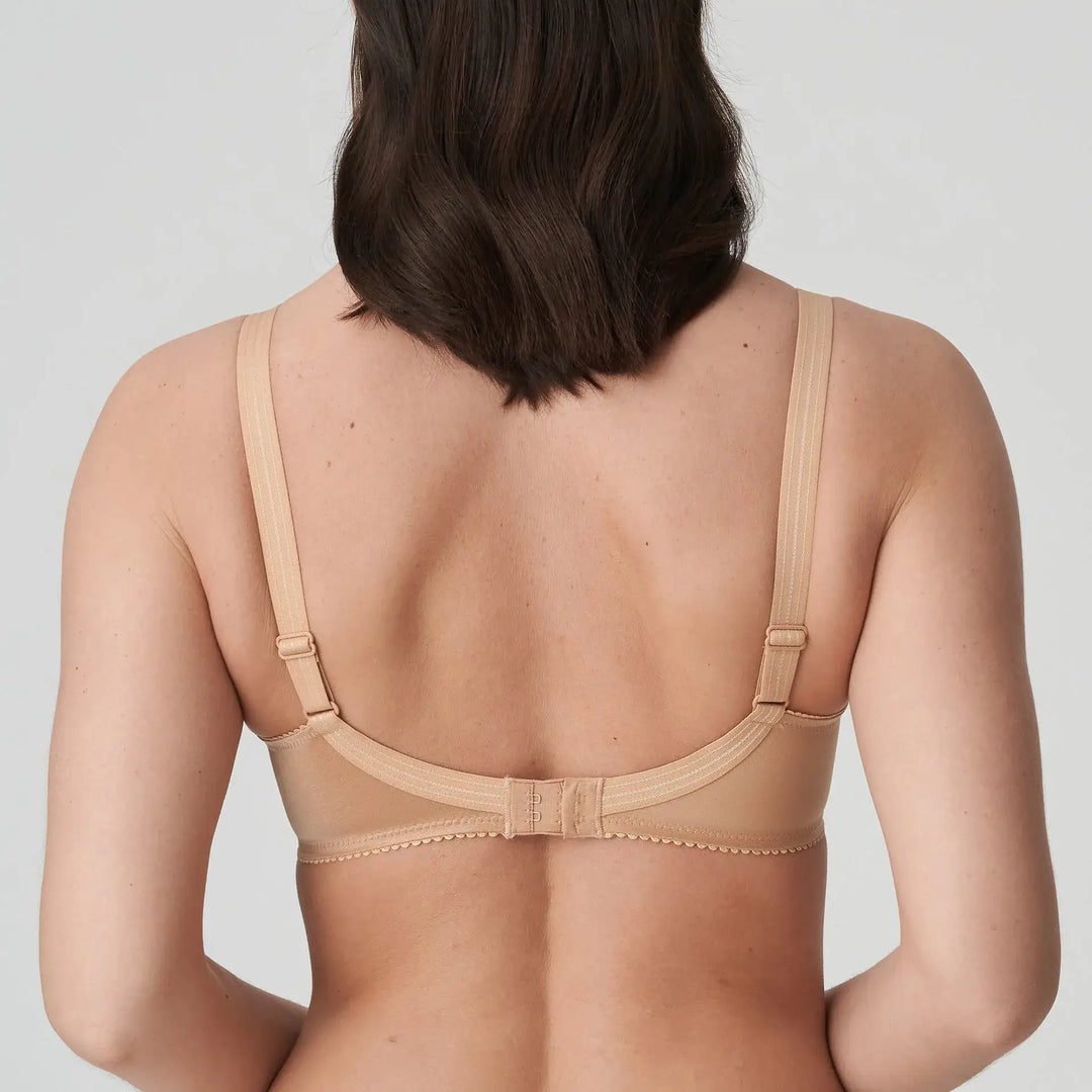 Super-reducing bra with smooth cups and SATIN BEIGE underwire