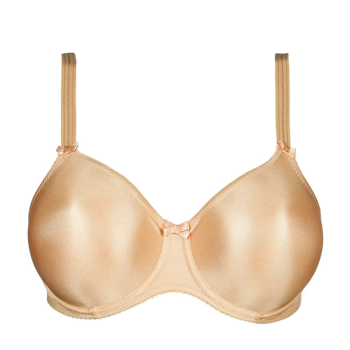 Super-reducing bra with smooth cups and SATIN BEIGE underwire