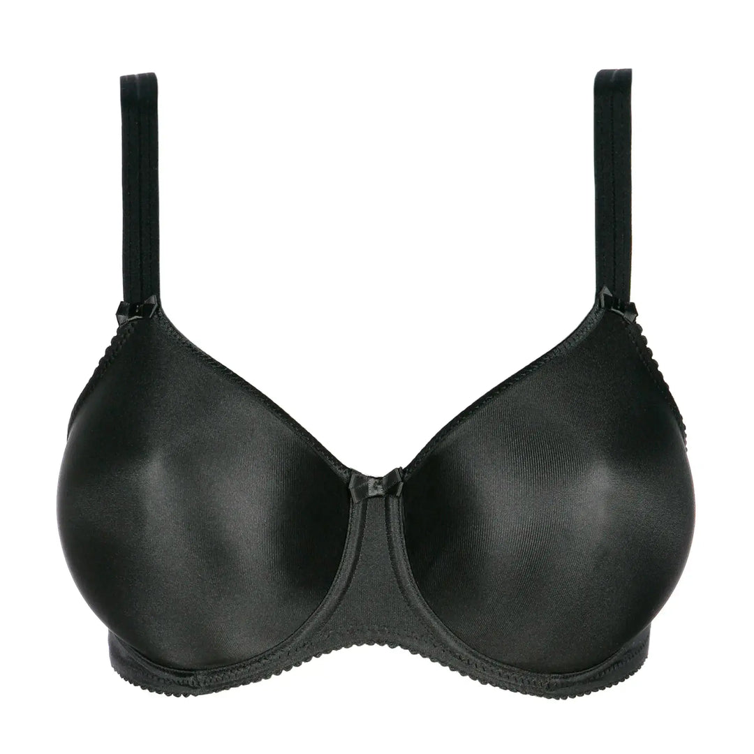 Super-reducing bra with smooth cups and underwire SATIN BLACK 