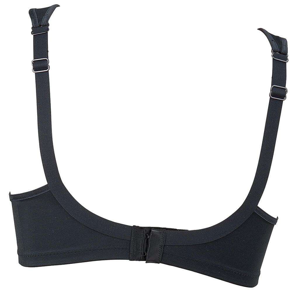Nº1 SALES non-wired bra with wide comfort straps CLARA BLACK