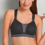 Sujetador deportivo cruzado sujeción máxima DYNAMIX STAR NEGRO