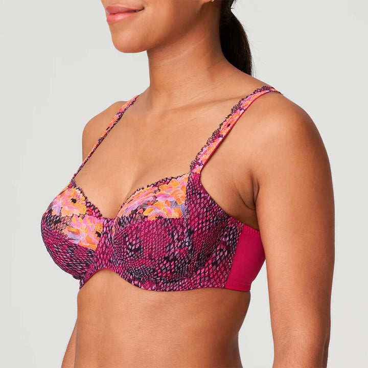 Minimizer bra with floral print EFFORIA LIMITED EDITION