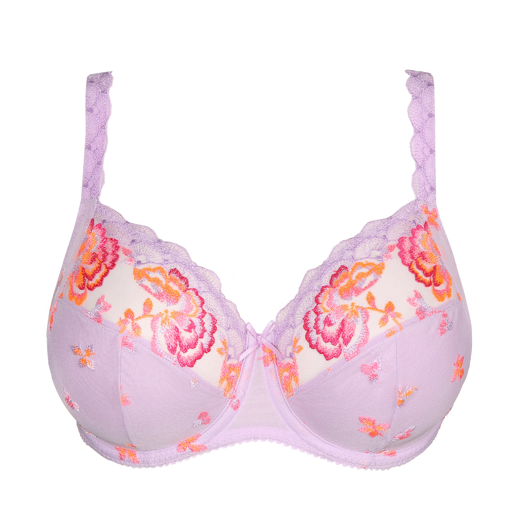 Minimizer bra with underwire ideal for large cups PALACE GARDEN PASTEL