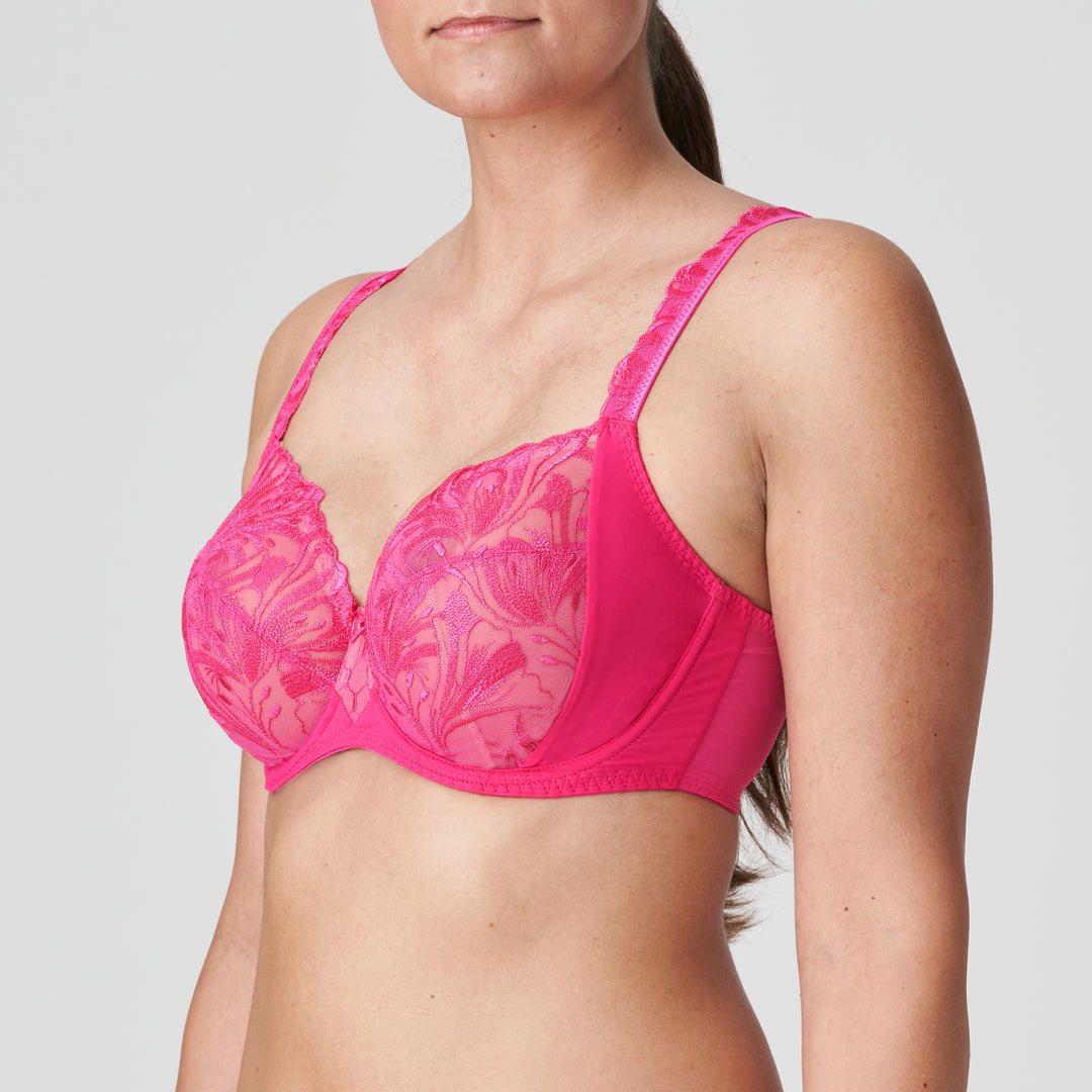 LIMITED EDITION LIMITED EDITION Minimizer bra with underwire and floral embroidery DISAH PINK