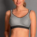 Sujetador deportivo sin aros EXTREME CONTROL GRIS